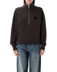 Isabel Marant - Ross Half Zip Sweatshirt - Lyst