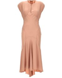 N°21 - Crepe Midi Dress Dresses - Lyst