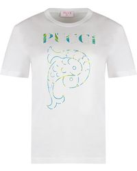 Emilio Pucci - Logo Print T-shirt - Lyst