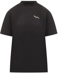 Off-White c/o Virgil Abloh - Arrow Glass Flower Cotton T-Shirt - Lyst