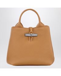 Longchamp - Le Roseau Walnut-Coloured Bag S - Lyst