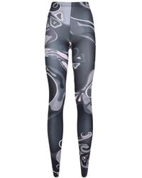 PUCCI - Swirl-Print Tights - Lyst