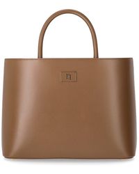 Elisabetta Franchi - Brown Medium Shopping Bag - Lyst