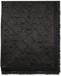 Zadig & Voltaire - Glenn Monogram Scarf - Lyst