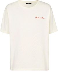 Balmain - Back Western Print T-shirt Straight Fit Clothing - Lyst