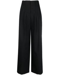 Brunello Cucinelli High-waisted Flared Pants - Black
