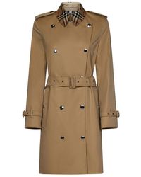 Burberry - Montrose Belted Cotton Trench Coat - Lyst