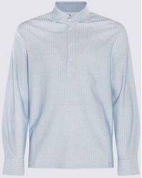 Brunello Cucinelli - T-shirts And Polos Blue - Lyst