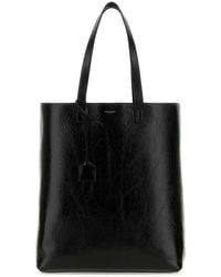 Saint Laurent - Leather Bold Shopping Bag - Lyst