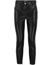Elisabetta Franchi - Faux Leather Skinny Trousers - Lyst