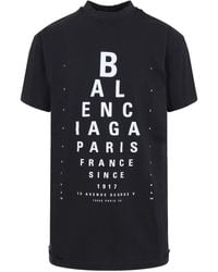 Balenciaga - Optical Oversize T-Shirt - Lyst
