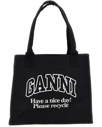 ☆送料・関税込☆GANNI★Easy Shopper バッグ★ GANNI トートバッグ Large Easy Shopper レディース メンズ