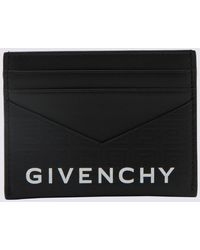 Givenchy - Black Leather G-cut Card Holder - Lyst