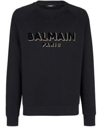 Balmain - Logo-print Sweatshirt - Lyst