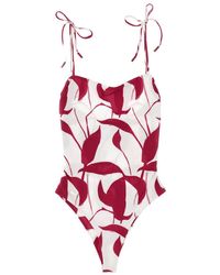 Kiton - Printed One-piece Swimsuit - Lyst
