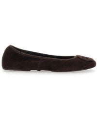 Tory Burch - Ballerinas With Logo Plaque On The Front - Lyst
