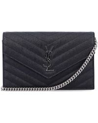 Saint Laurent - Cassandre Envelope Chain Wallet - Lyst