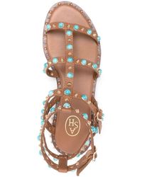 Ash - Peps Studded Leather Sandals - Lyst
