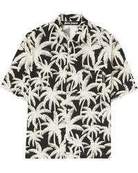 Palm Angels - Palms Shirt With Short Sleeves - Lyst