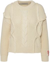 Golden Goose - Ivory Virgin Wool Sweater - Lyst