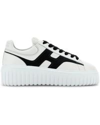 Hogan - H-Stripes Leather Sneakers - Lyst