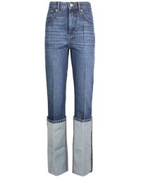Sportmax - Jeans With Turn-Up - Lyst