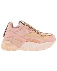 Stella McCartney - Panelled Design Eclipse Alter Sneakers In Pink Leather Woman - Lyst