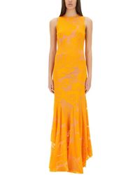 Etro - Dévoré Stretch Jersey Dress With Cut-Out - Lyst