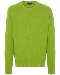 Prada - Ribbed-Knit Jumper - Lyst