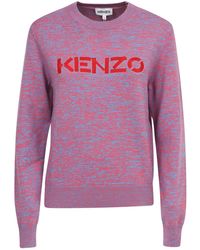 KENZO Cotton Sweater - Purple