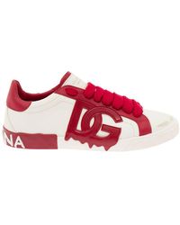 Dolce & Gabbana - 'Vintage Portafino' And Low Top Sneakers With Dg Patch - Lyst