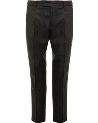 Mens Clothing Trousers Grey for Men PT Torino Velvet Pants in Lead Slacks and Chinos Casual trousers and trousers 