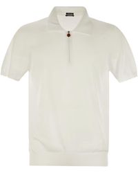 Kiton - Short-Sleeved Polo-Zip - Lyst