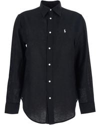 Polo Ralph Lauren - 'Classic Fit' Shirt With Pointed Collar And Pony Logo Embroidered On The Front - Lyst