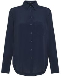 Seventy - Cotton Shirt With Front Applied Pocket - Lyst