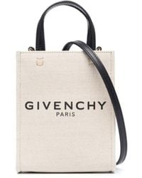 Givenchy - G-tote Mini Canvas Shopping Bag - Lyst
