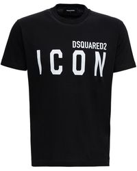 DSquared² - Icon Logo-print Cotton-jersey T-shirt X - Lyst