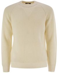 Peserico - Crew-Neck Rib Sweater - Lyst