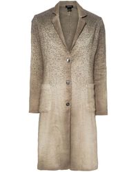 Avant Toi - Micro Mat Stich Coat With Studs And Rhinestones Clothing - Lyst