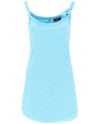 Versace - La Vacanza Terry-cloth Mini Dress - Lyst