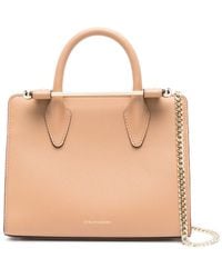 Strathberry - Mini Tote Leather Caramel Bags - Lyst