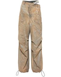 ANDREADAMO - High-Waisted Cotton Joggers With Cut-Out - Lyst