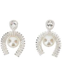 Magda Butrym - Colored Earrings With Pendant And Rhinestones - Lyst