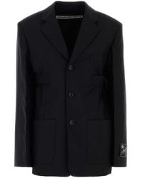 Alexander Wang - Black Wool Blend Blazer - Lyst