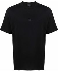 A.P.C. - Kyle Logo Organic Cotton T-shirt - Lyst