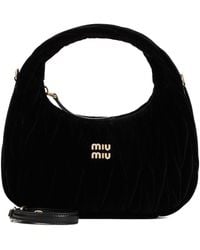 Miu Miu - Cotton Shoulder Bag Unica - Lyst
