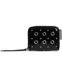 DSquared² - Eyelet-Detail Leather Wallet - Lyst