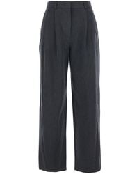 DUNST - Tailored Trousers With Front Pleats - Lyst
