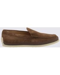 Tod's - Cocoa Suede Slip On Sneakers - Lyst