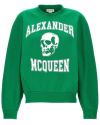 Alexander McQueen - 'Varsity Skull' Sweatshirt - Lyst
